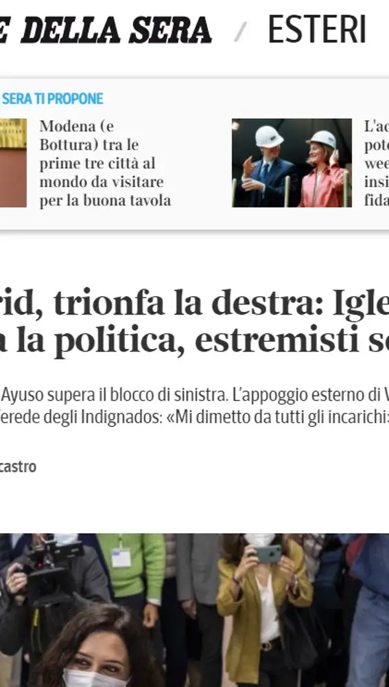El artículo del Corriere