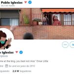 "Bio" de Pablo Iglesias en Twitter