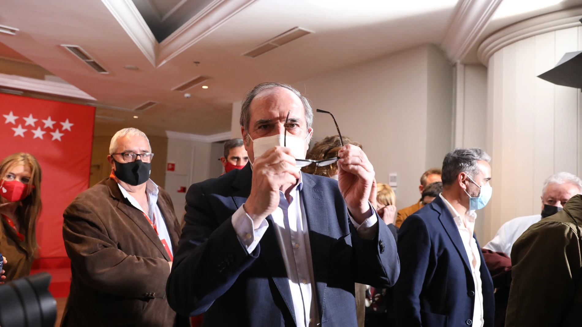 Ángel Gabilondo, en la rueda de prensa tras las elecciones