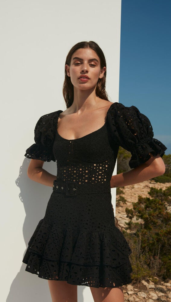 Vestido negro sales ibicenco
