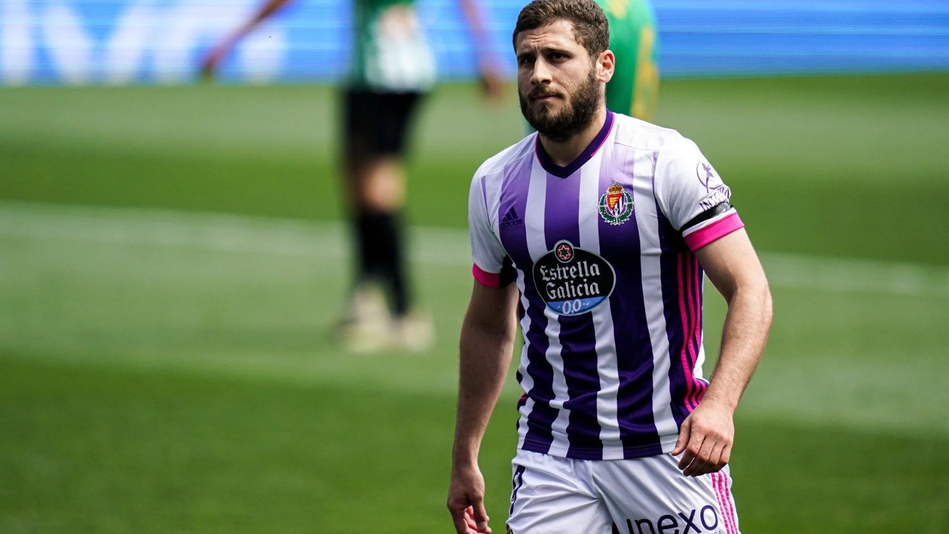 El delantero del Real Valladolid, Shon Weissman, en el último partido ante el Betis