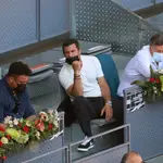 Ronaldo y Figo compartieron palco en la pista Manolo Santana del Mutua Madrid Open