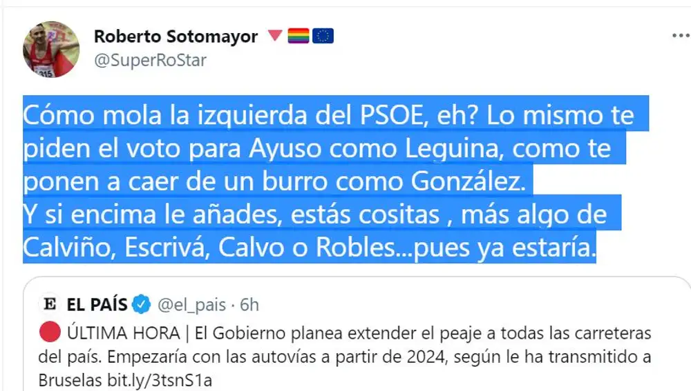 La crítica de Roberto Sotomayor al Gobierno