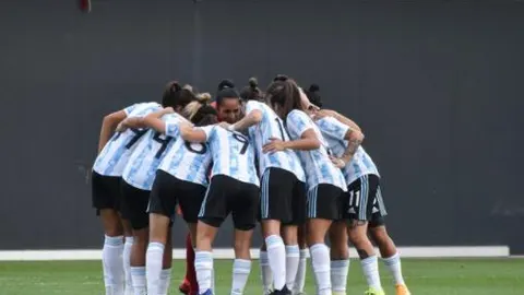 Jugadoras de la selección argentina