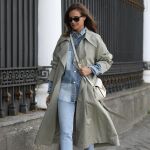 Silvia Zamora con gabardina en color verde/ Instagram @ladyaddict