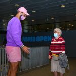 Rafa Nadal conoció a Manuela / Foto: Mutua Madrid Open