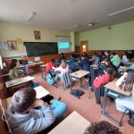 Estudiantes de un colegio de Castilla y León