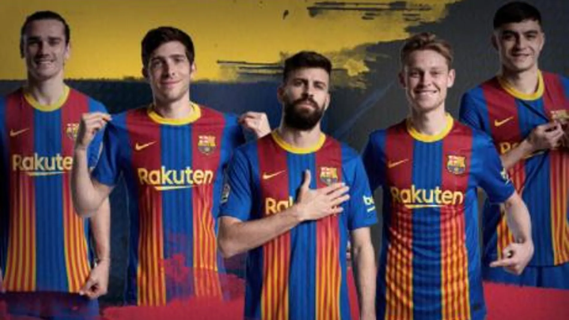 El Barça suele utilizar esta camiseta, a modo de reivindicación cuando juaga con los equipos madrileños