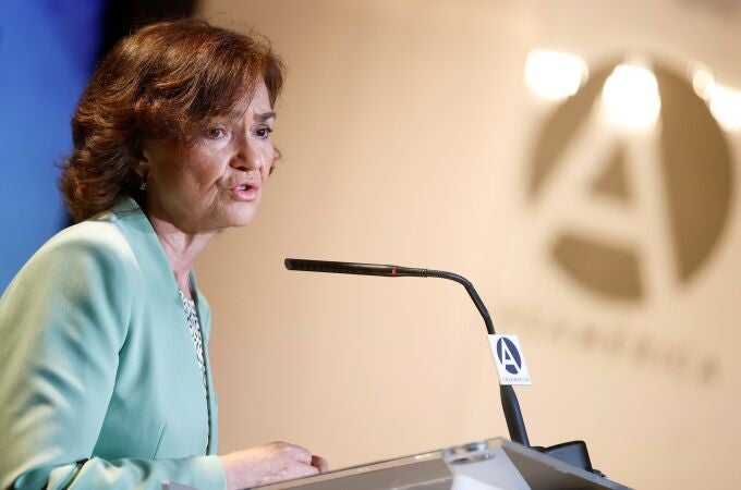 La vicepresidenta primera del Gobierno y ministra de la Presidencia, Carmen Calvo. EFE/Mariscal