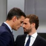 Pedro Sánchez y Pablo Casado