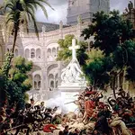 «Asalto de las tropas francesas al Monasterio de Santa Engracia», pintura del francés Louis-François Lejeune