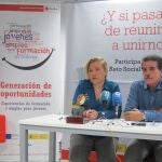Encarni Marín y Faustino Herrero presentan los datos del Plan de Empleo de Cruz Roja Región de Murcia