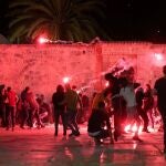 Enfrentamientos entre policías israelíes y jóvenes palestinos anoche en Jerusalén Este