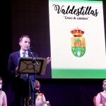 El presidente de la Diputación de Valladolid, Conrado Íscar, durante su pregón de las Fiestas de Valdestillas