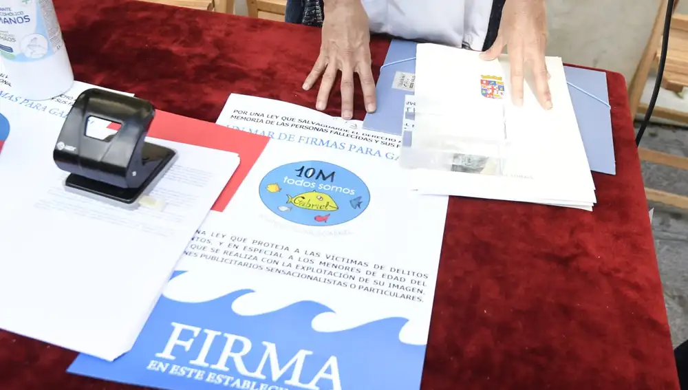 El documento para la recogida de firmas