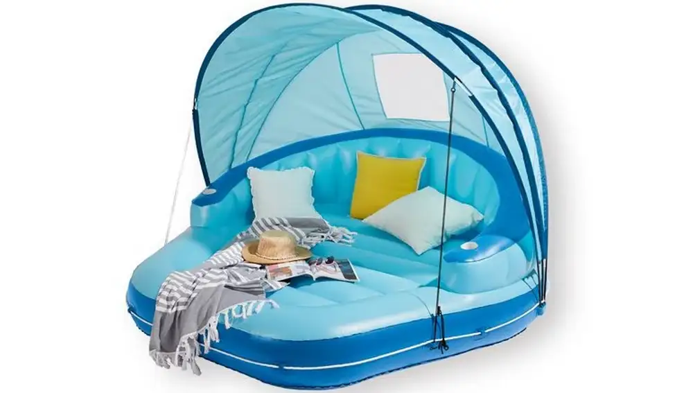 Oferta en isla hinchable para piscina