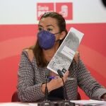 La vicesecretaria regional del PSOE, Virginia Barcones