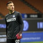 Ionut Radu con el Inter de Milán.