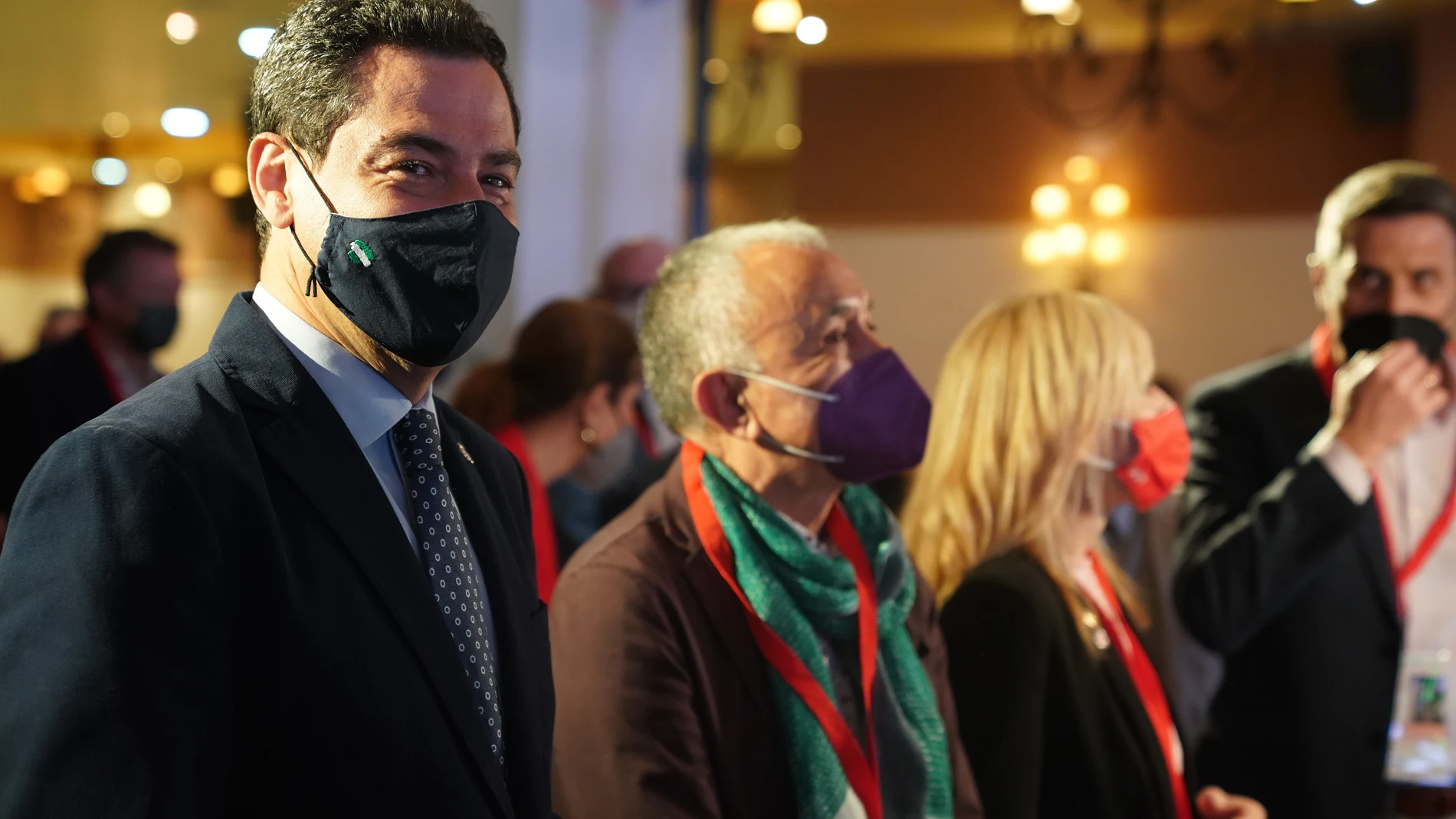 El presidente de la Junta de Andalucía, Juanma Moreno, inauguró el 12º Congreso Regional de UGT Andalucía
