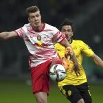 Alexander Sorloth con el Leipzig.