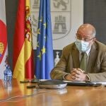 El vicepresidente y portavoz de la Junta, Francisco Igea, durante la conferencia sectorial de Reto Demográfico
