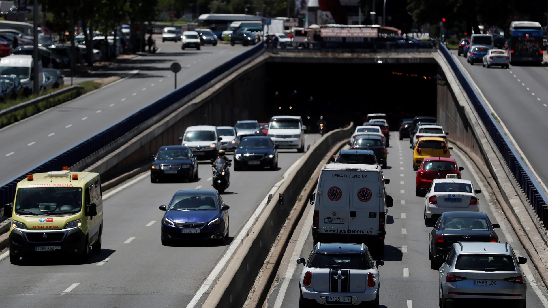 Uno de los accesos a Madrid