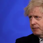 El primer ministro británico, Boris Johnson, durante una rueda de prensa sobre coronavirus, el viernes