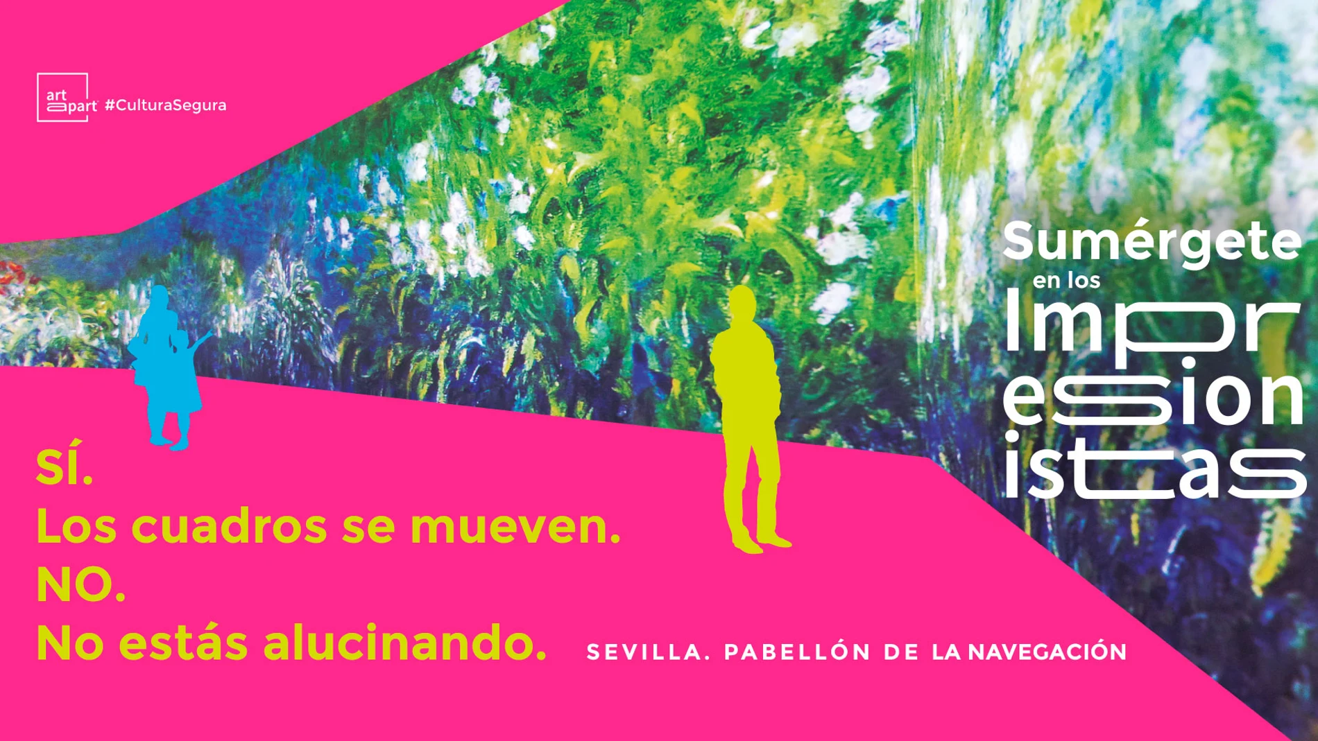 En Sumérgete en los impresionistas se puede ver de una manera única a genios de la pintura como Van Gogh, Cézanne, Manet, Gauguin, Renoir, Morisot, Degas, Monet, Pissarro o Toulouse-Lautrec