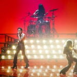 Maneskin, el grupo italiano, presenta en un esnayo "Zitti E Buoni" como candidata al Festival de Eurovisión