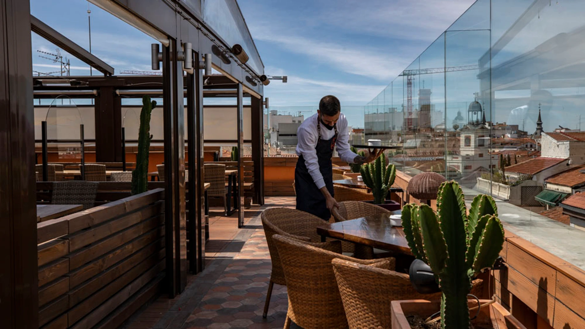 Terraza doña Luz en la calle Montera de Madrid