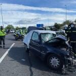 Accidente con dos personas muertas y dos heridas en accidente múltiple.