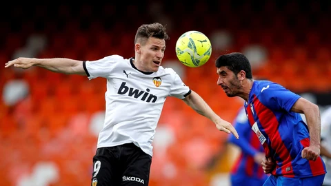 Kevin Gameiro con el Valencia.