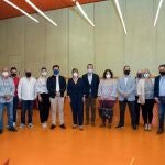 Acto con afiliados celebrado en El Batel, con presencia de Noelia Arroyo y José Miguel Luengo, secretario general del PPRM-PPPP18/05/2021