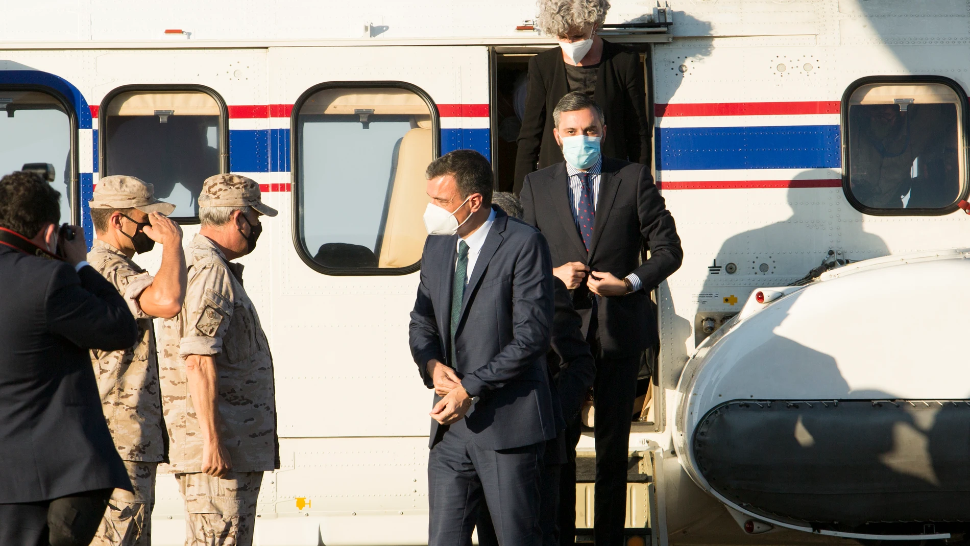El presidente del Gobierno, Pedro Sánchez a su llegada al Aeropuerto de Melilla el pasado 18 Ángela Ríos / Europa Press