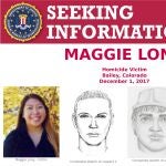 This poster released by the Federal Bureau of Investigation shows Colorado homicide victim Maggie Long, left, and composite sketches of at least three men they were believed involved in her 2017 death. On Monday, May 17, 2021, the FBI said in a statement to KCNC-TV that it was probing the death of Long, an Asian-American teen, a "hate crime matter." Her death was ruled a homicide. (FBI via AP)