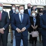 La Agrupación Empresarial Innovadora en Ciberseguridad y Tecnologías Avanzadas y la Federación Leonesa de Empresarios presentan el Digital Innovation HUB de Ciberseguridad a todos los agentes económicos, empresariales y políticos de la provincia con el objetivo de implicarles y recabar apoyos para posicionar León como polo tecnológico a nivel europeo. En la imagen (IaD) el alcalde, José Antonio Diez; el presidente de AEI Ciberseguridad y Tecnologías Avanzadas, Tomás Castro y el presidente de la FELE, Javier Cepedano