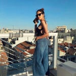 Sara Carbonero en una azotea de Madrid.