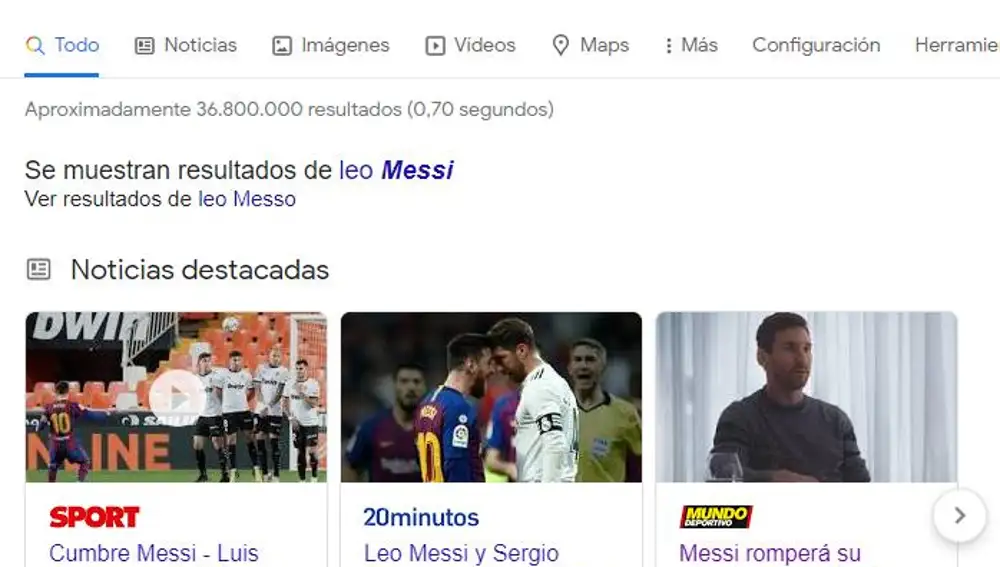 Esto es ,lo que sale en Google al buscar al joven futbolista