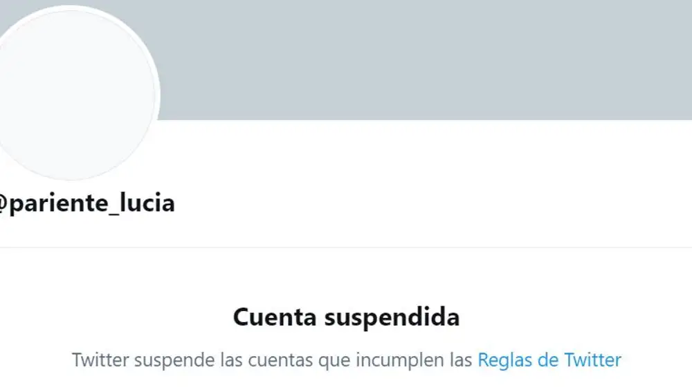 Twitter de Lucía Pariente