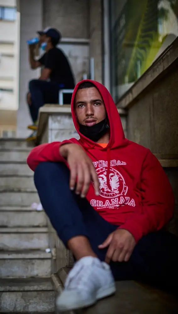 Mehdi, posa para LA RAZÓN, en el centro de Ceuta
