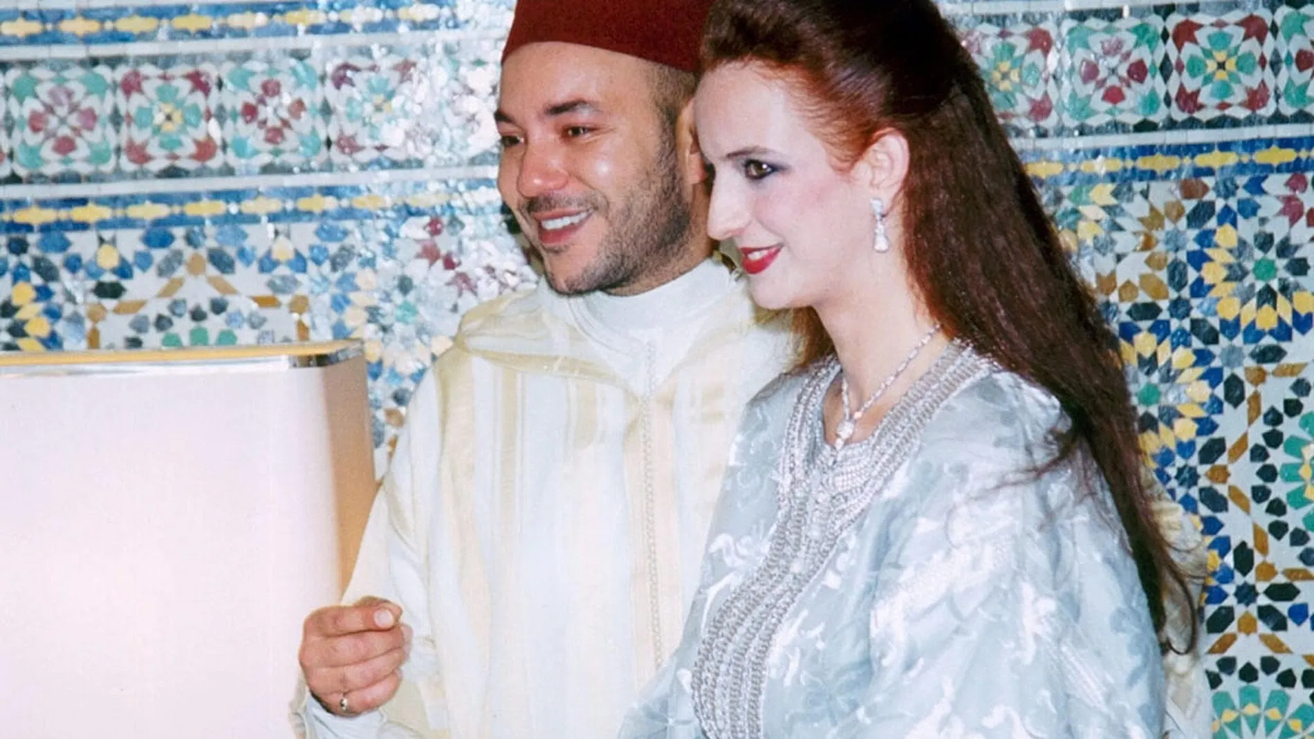 El rey Mohamed VI y Salma Bennani