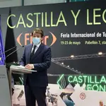 El presidente de la Junta de Castilla y León, Alfonso Fernández Mañueco, presenta la oferta turística de la Comunidad en Fitur