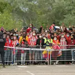  Cargas policiales en Valladolid tras la celebración de los jugadores del Atlético con la afición 