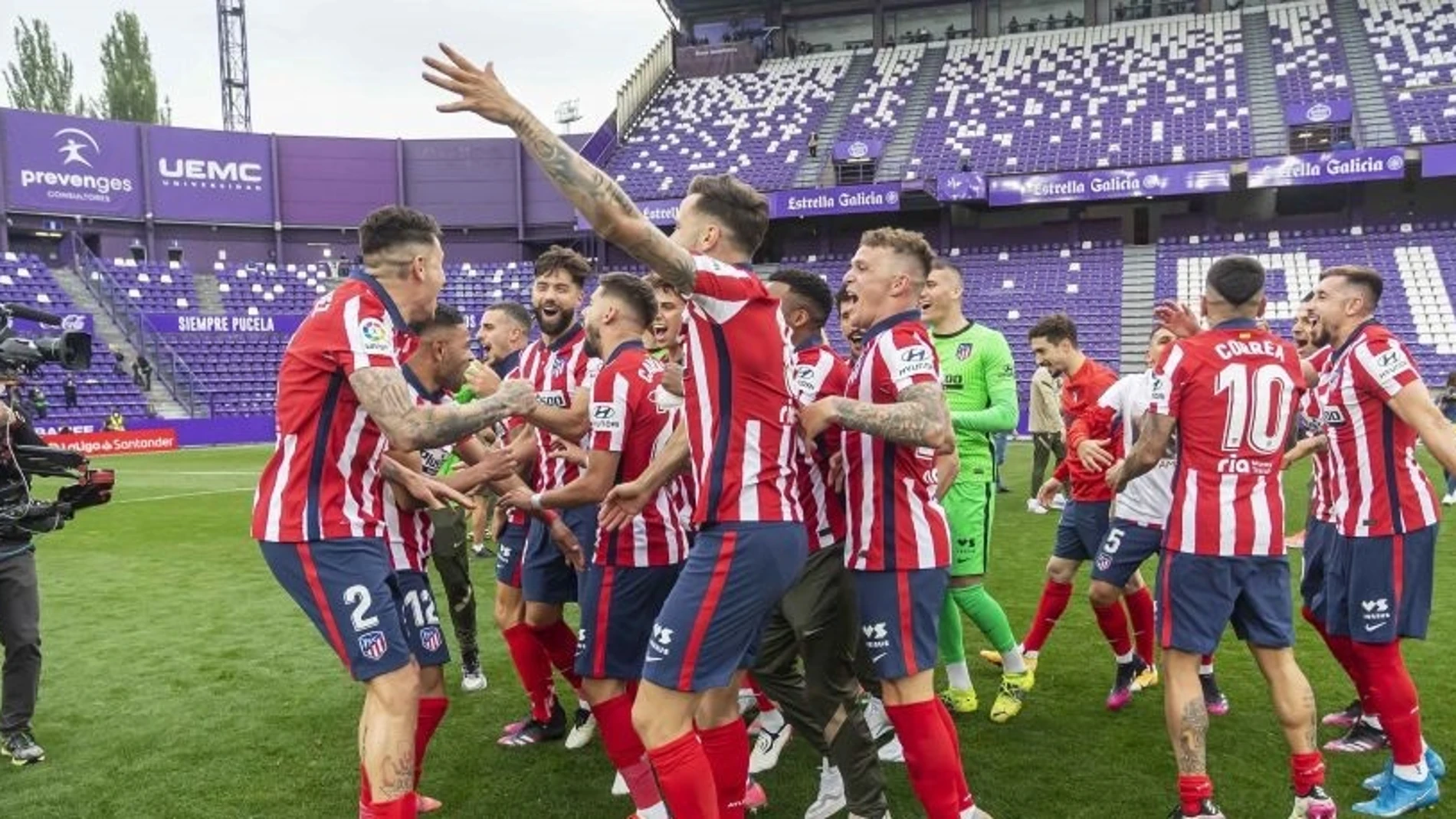 El Atlético se proclamó campeón de la Liga 2020/21 en Valladolid