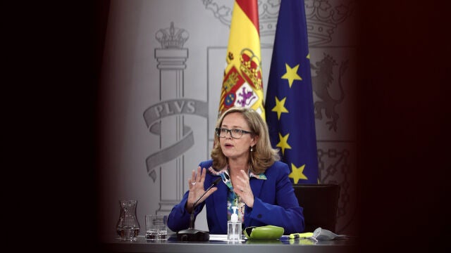 La vicepresidenta y ministra de Asuntos Económicos y Digitalización, Nadia Calviño