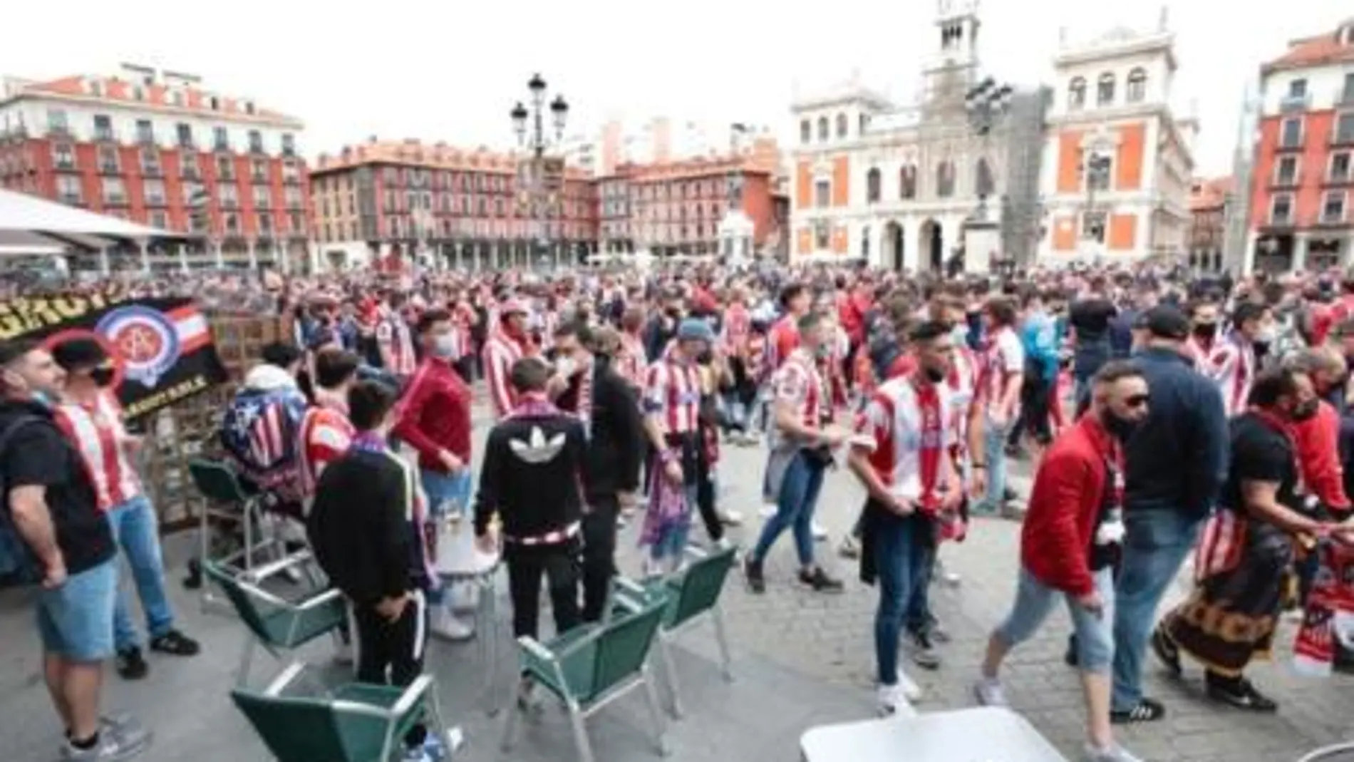 Aficionados del Atlético en Valladolid