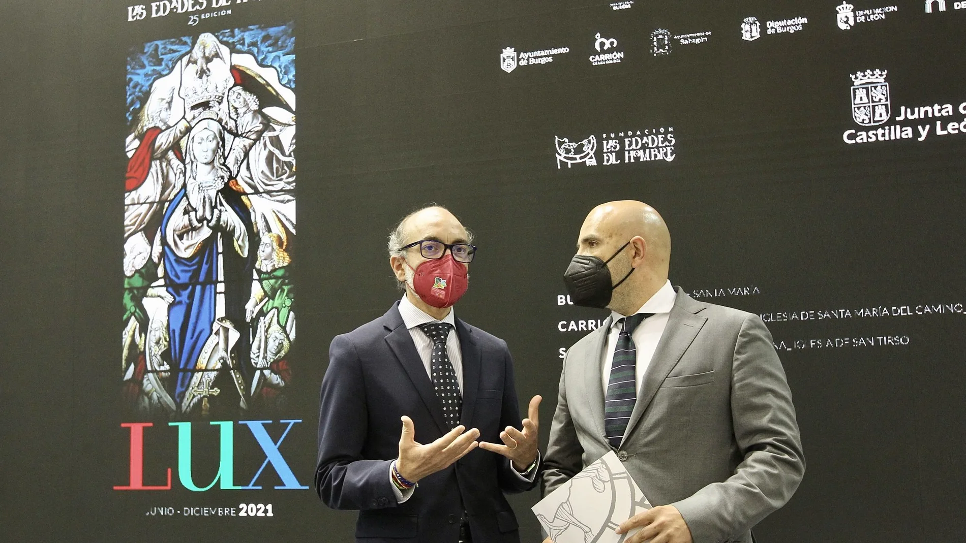El consejero de Cultura y Turismo, Javier Ortega, participa en el acto de promoción de la XXV edición de la exposición de Las Edades del Hombre 'Lux'.