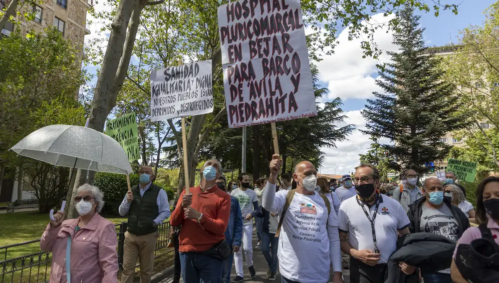 La Plataforma en Defensa de la Sanidad Pública de Salamanca protesta contra la gestión de los recursos sanitarios en la provincia