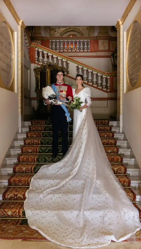 Imágenes de la boda de Carlos Fitz-James Stuart y Belen Corsini.