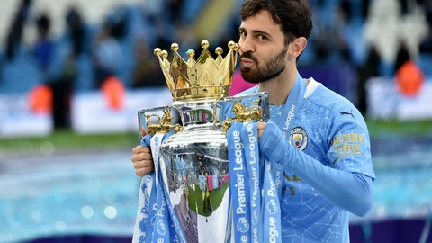 Bernardo Silva con el Manchester City.